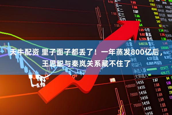 天牛配资 里子面子都丢了！一年蒸发800亿后，王思聪与秦岚关系藏不住了